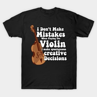 Funny Violin For Men Women Violin Player Orchestra Teacher T-Shirt